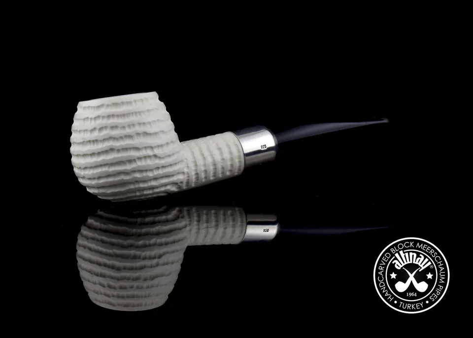 altinay-spigot-army-apple-meerschaumpfeife-silberring image 1