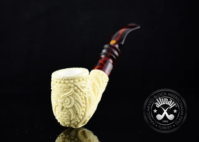 altinay-classic-owl-meerschaumpfeife-gebogene-tabakpfeife image 1