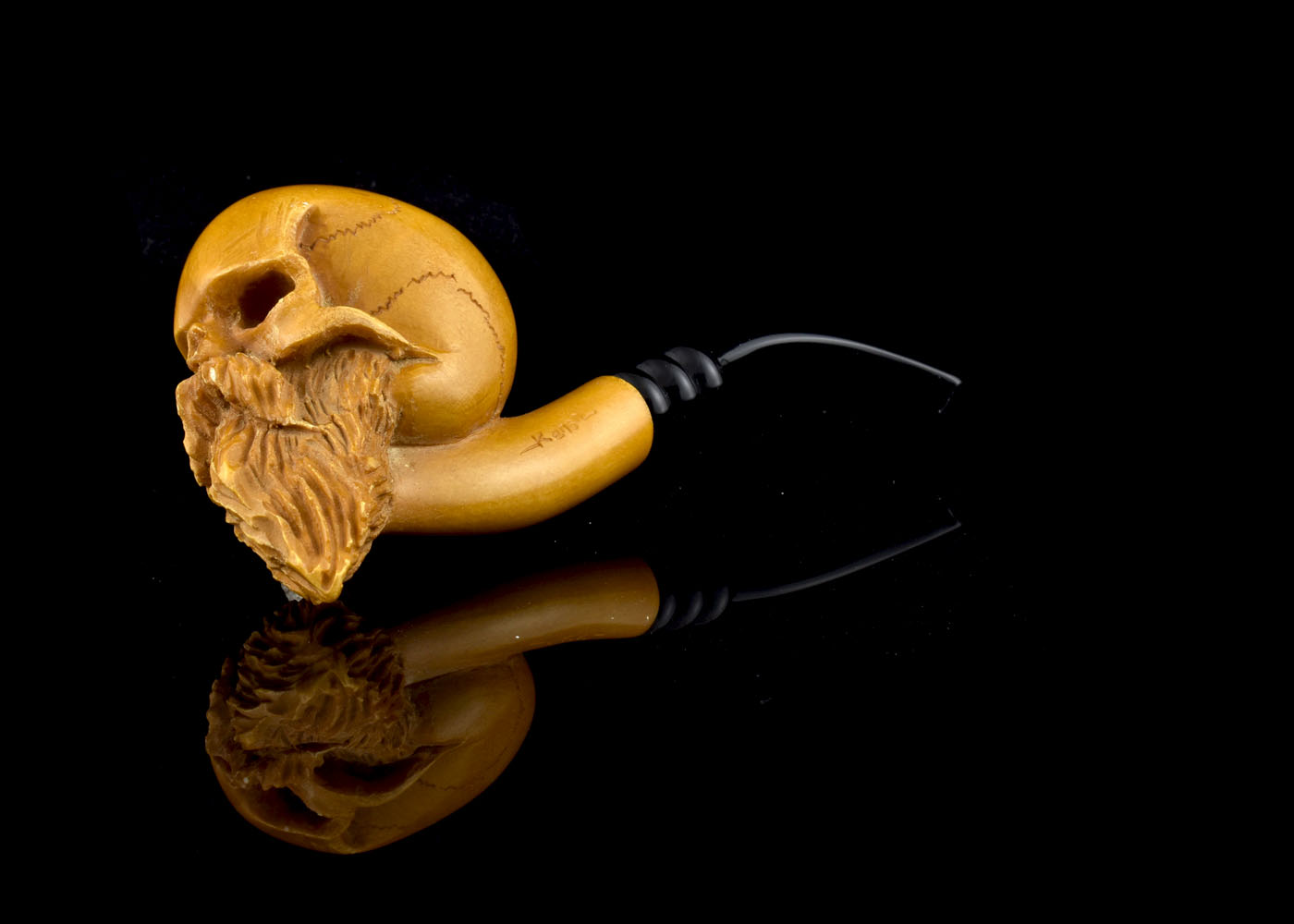 altinay-classic-skull-meerschaumpfeife-totenkopf-handgeschnitzt image 4