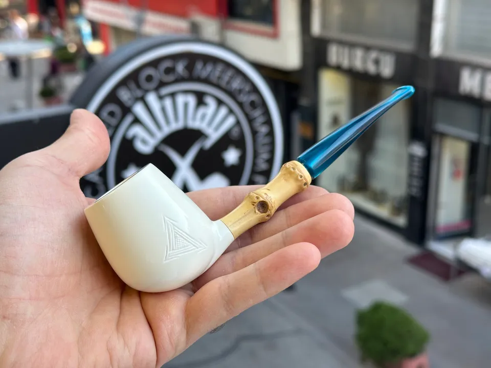 altinay-bamboo-apple-meerschaum-pfeife-bambus-wei image 1