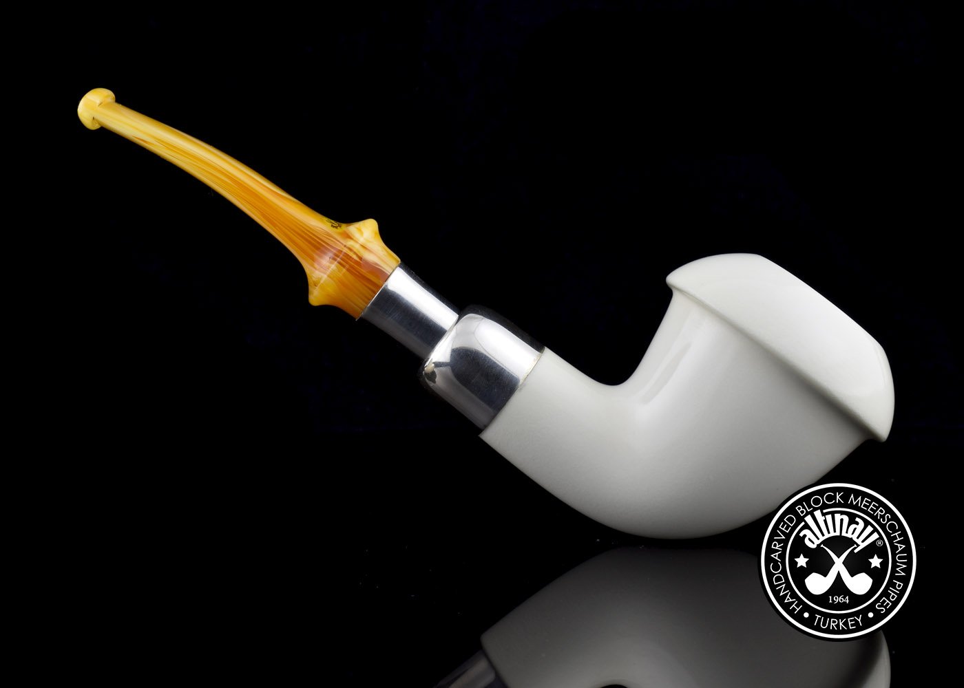 altinay-calabash-silver-spigot-meerschaumpfeife-natur-silber image 4