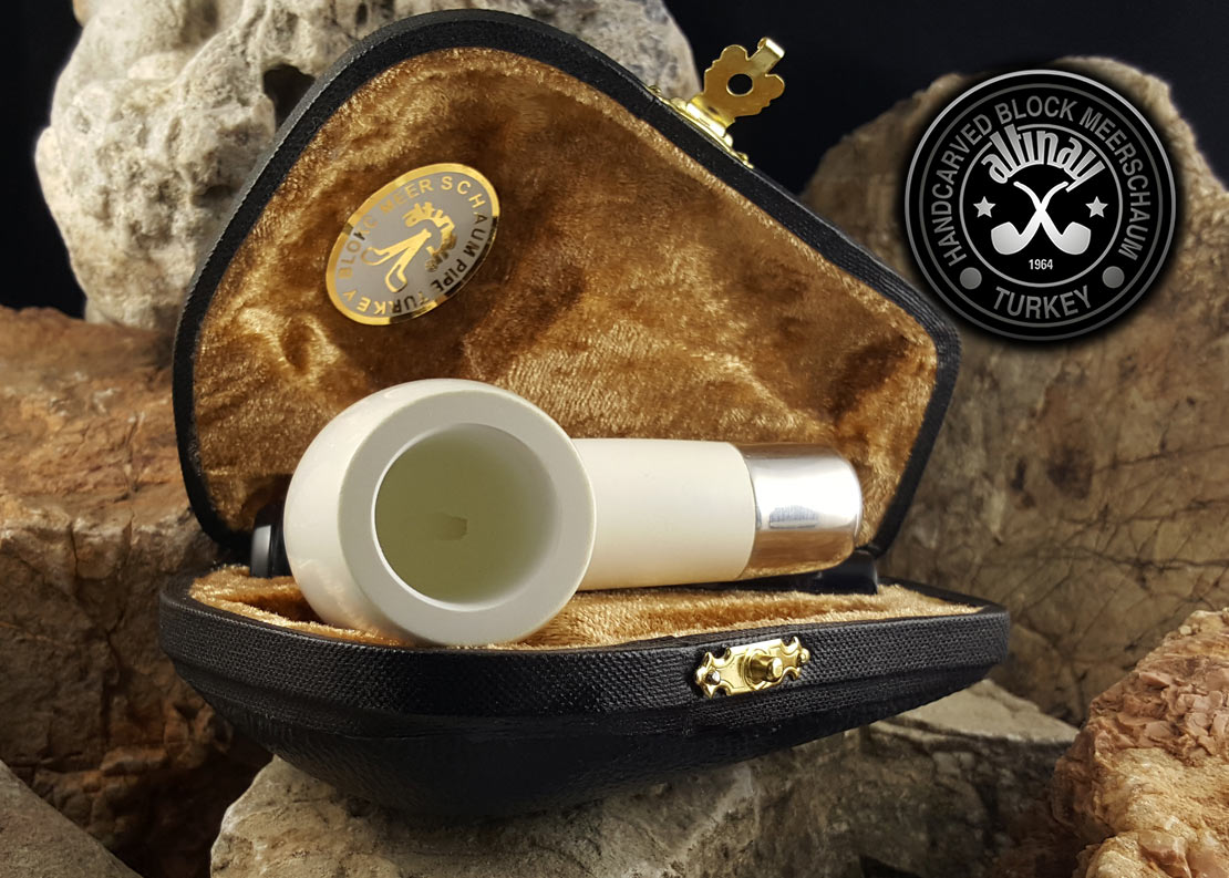 altinay-spigot-army-billiard-pfeife-silber-army-meerschaum image 7