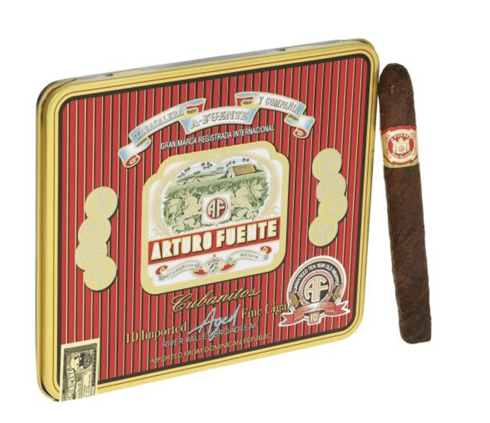 arturo-fuente-maduro-cubanitos-zigarillos-rote-dose-10-st-ck image 2