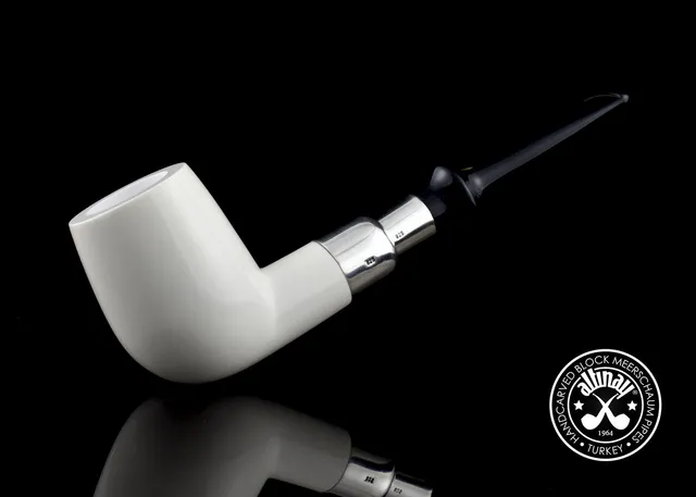 altinay-spigot-billiard-silber-meerschaumpfeife image 1
