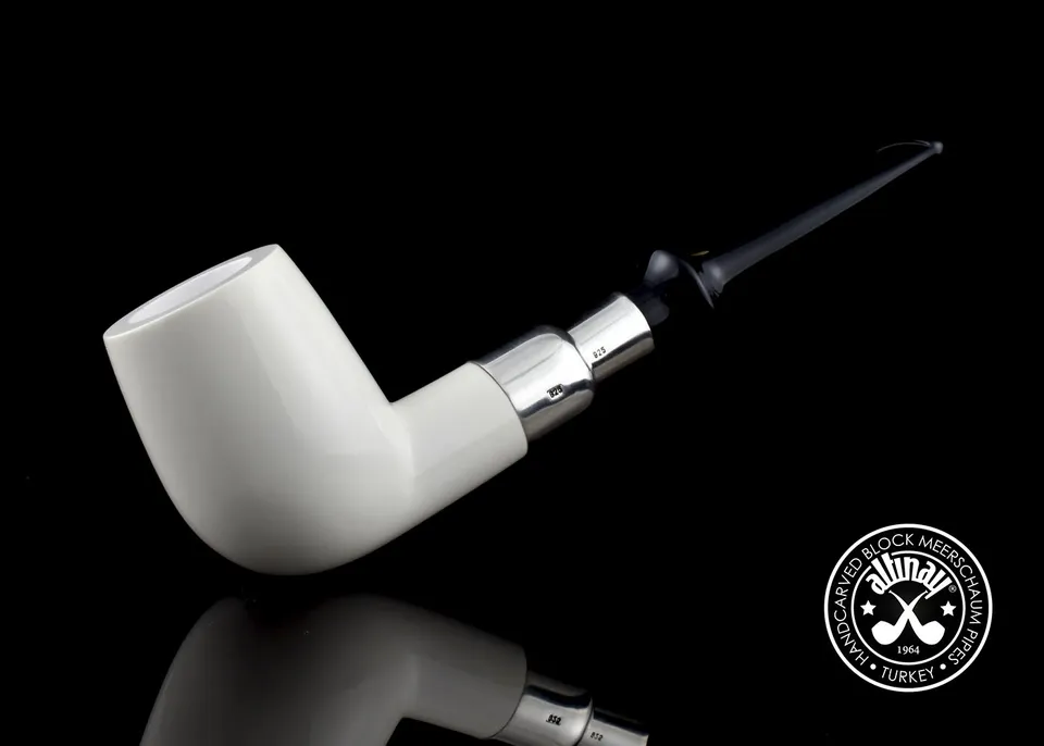 altinay-spigot-billiard-silber-meerschaumpfeife image 1