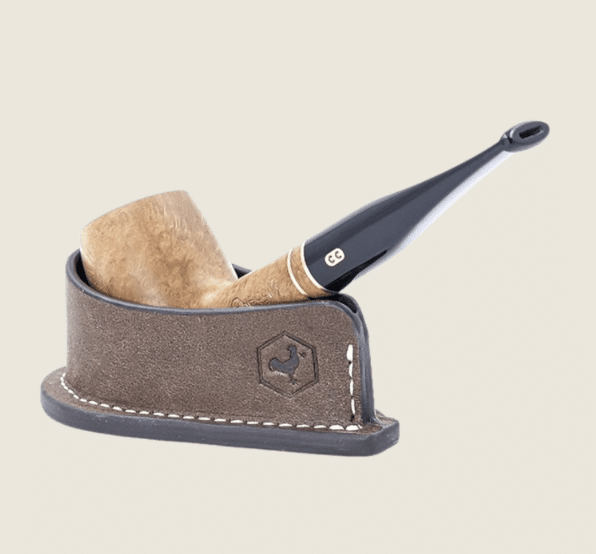 chacom-1-pfeifenst-nder-braun-leder-f-r-1-pfeife image 2