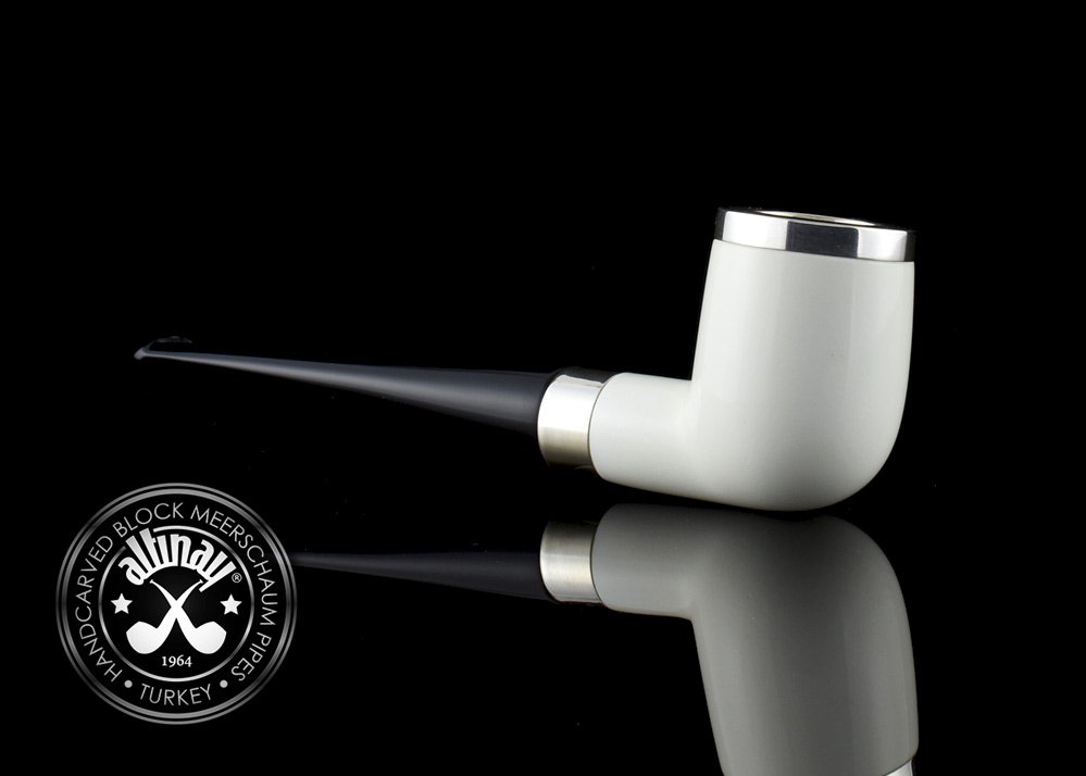 altinay-classic-billiard-meerschaumpfeife-silberband-kappe image 3