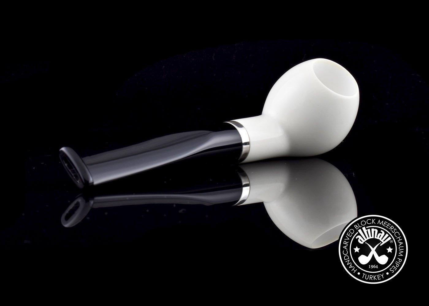 altinay-classic-apple-meerschaumpfeife-silberring-natur image 3