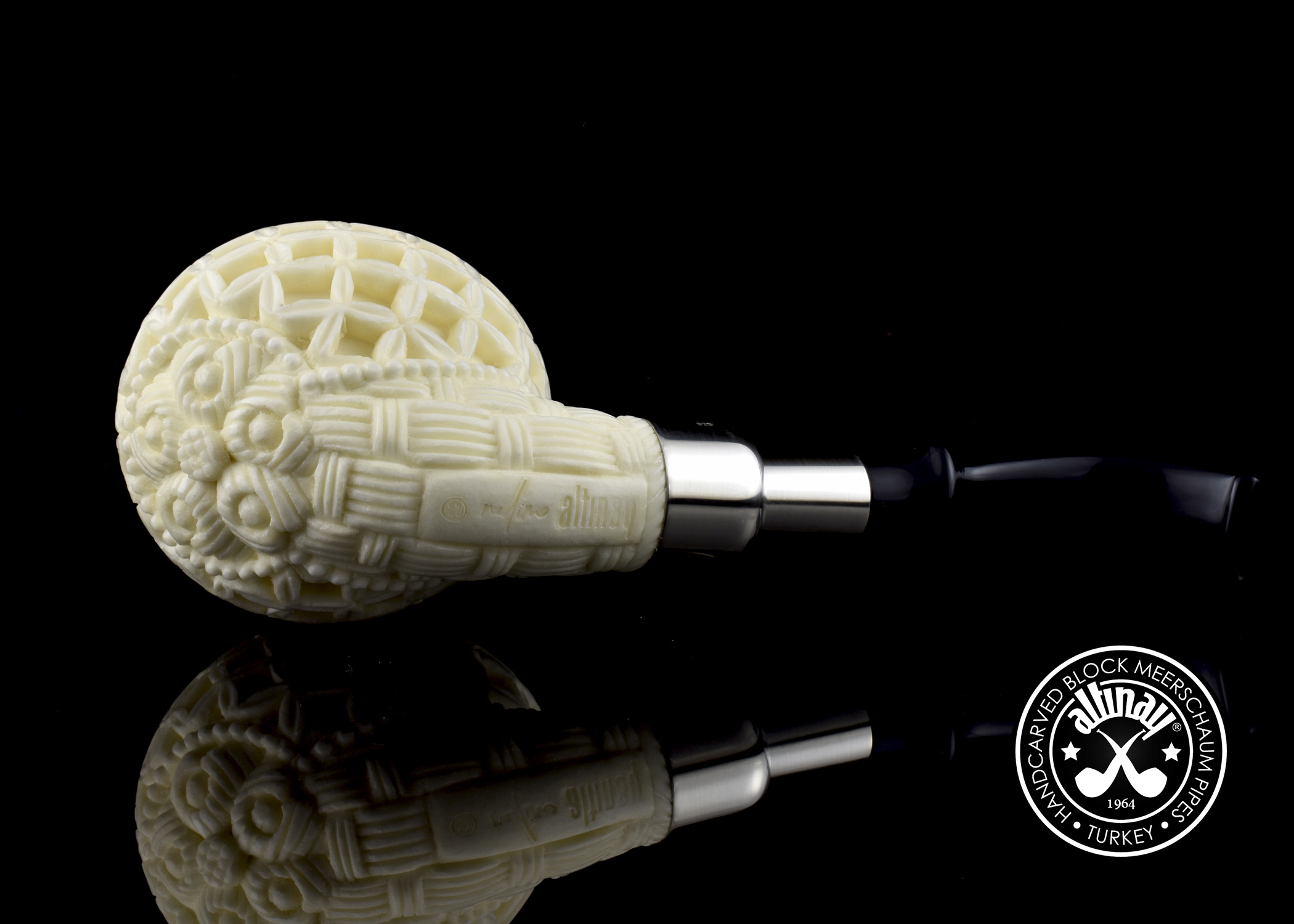 altinay-spigot-apple-meerschaumpfeife-silber-apfelform-2 image 5