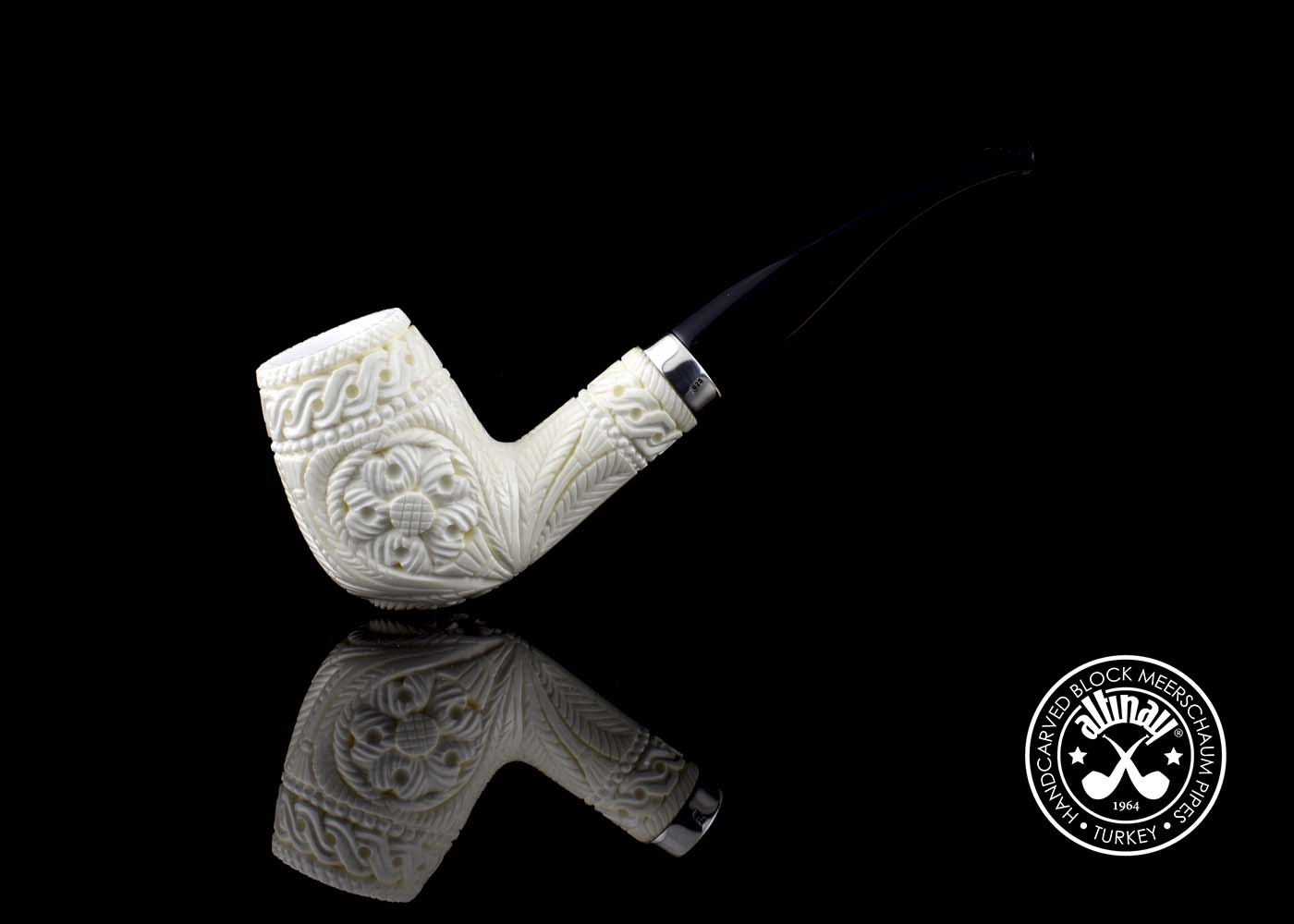 altinay-billiard-meerschaumpfeife-mit-silberband-tabakpfeife image 3