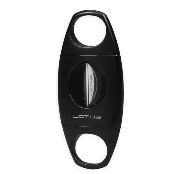 lotus-jaws-v-cut-zigarrenschneider-64er-ring-schwarz image 1