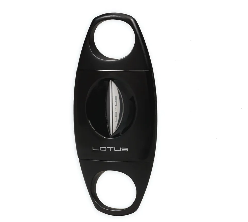 lotus-jaws-v-cut-zigarrenschneider-64er-ring-schwarz image 1