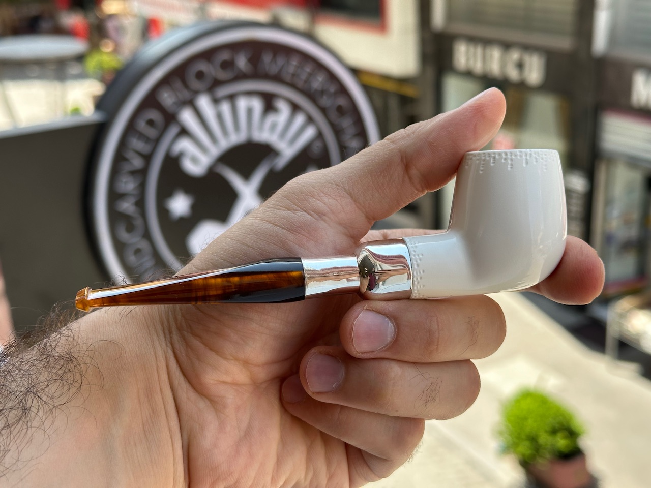altinay-spigot-billiard-meerschaumpfeife-silver-echt-meerschaum image 3