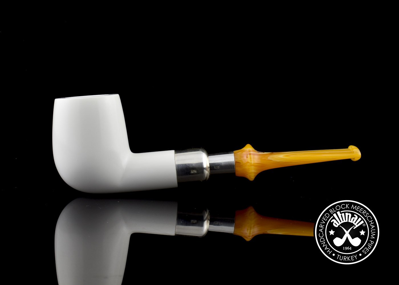 altinay-billiard-silver-spigot-meerschaumpfeife-silber image 3