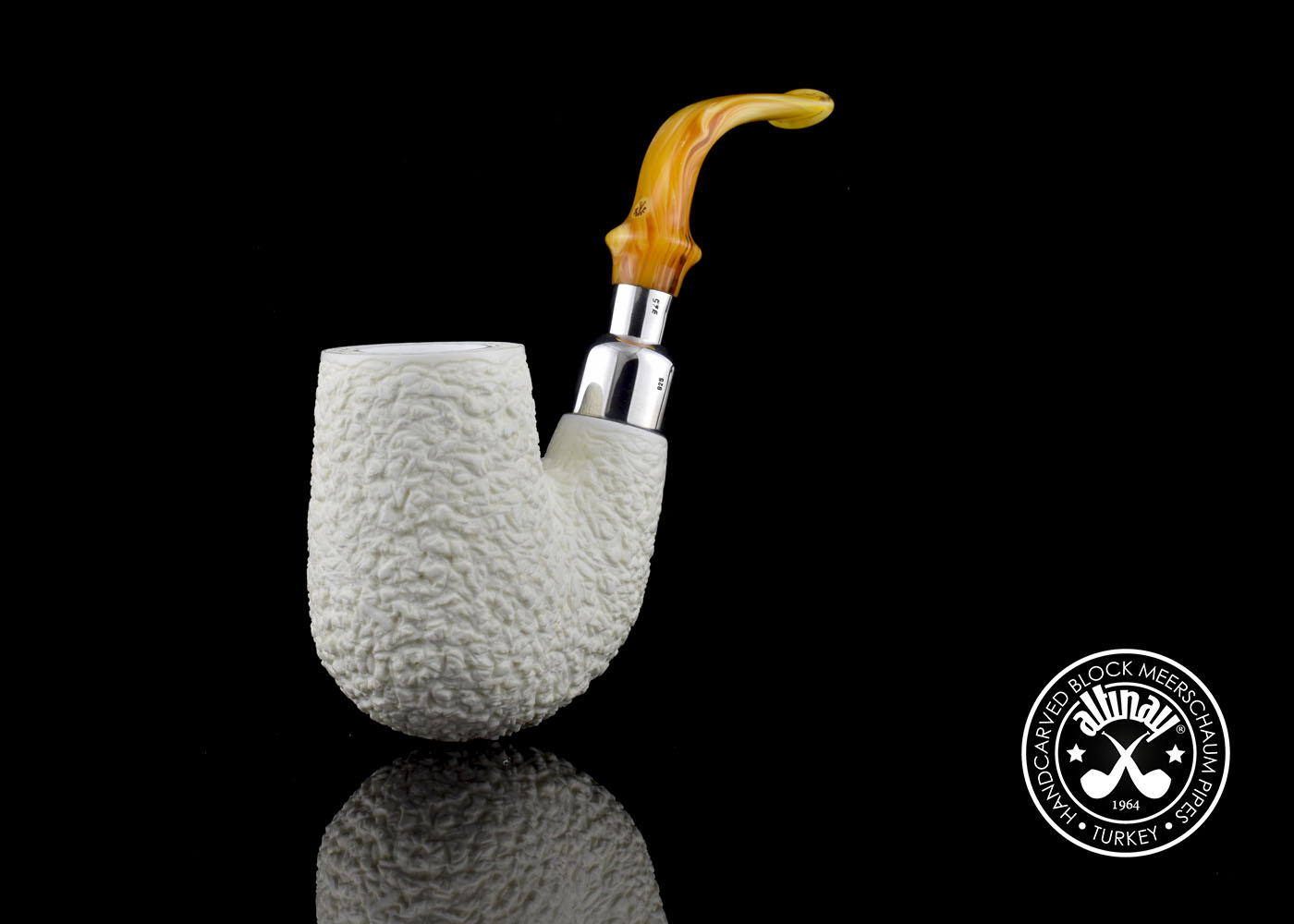 altinay-spigot-oompaul-silber-meerschaumpfeife-army image 2