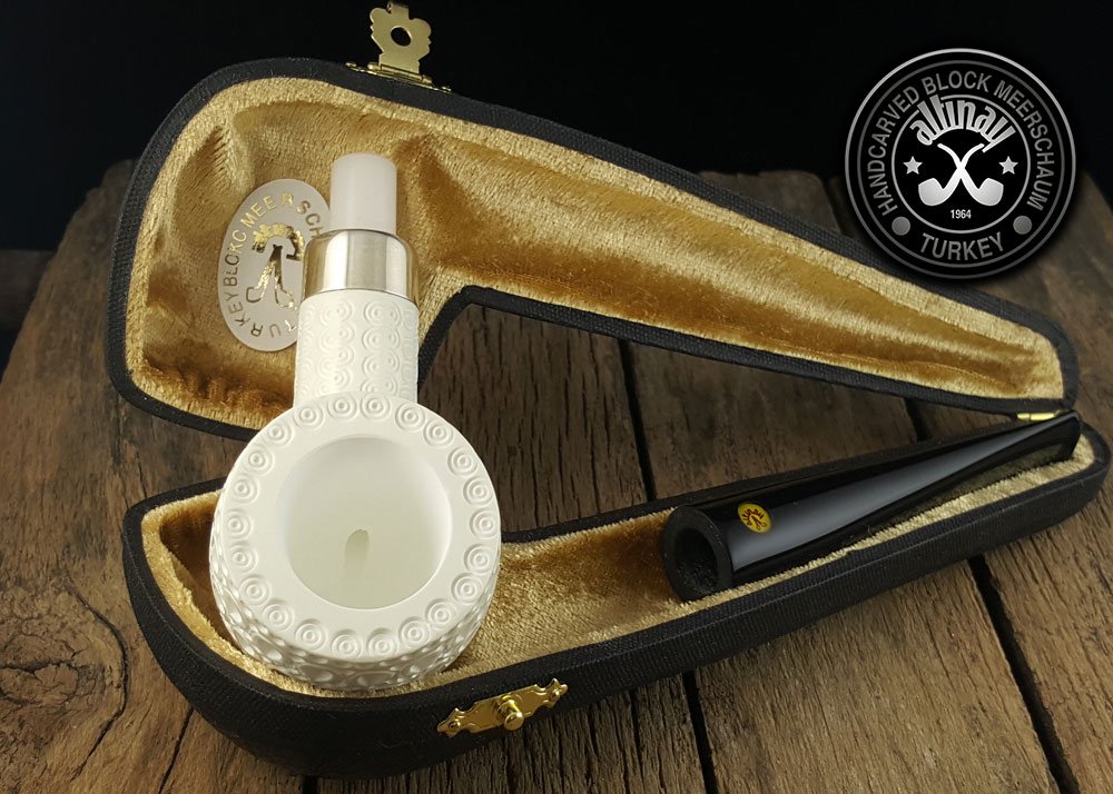 altinay-billiard-meerschaumpfeife-silberband-etui image 8