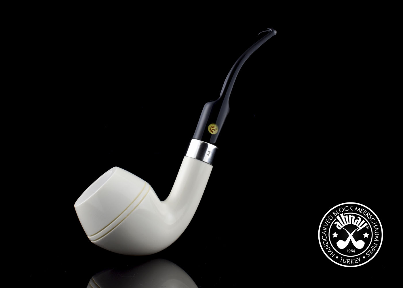 altinay-classic-rhodesian-meerschaumpfeife-silberring-2 image 2