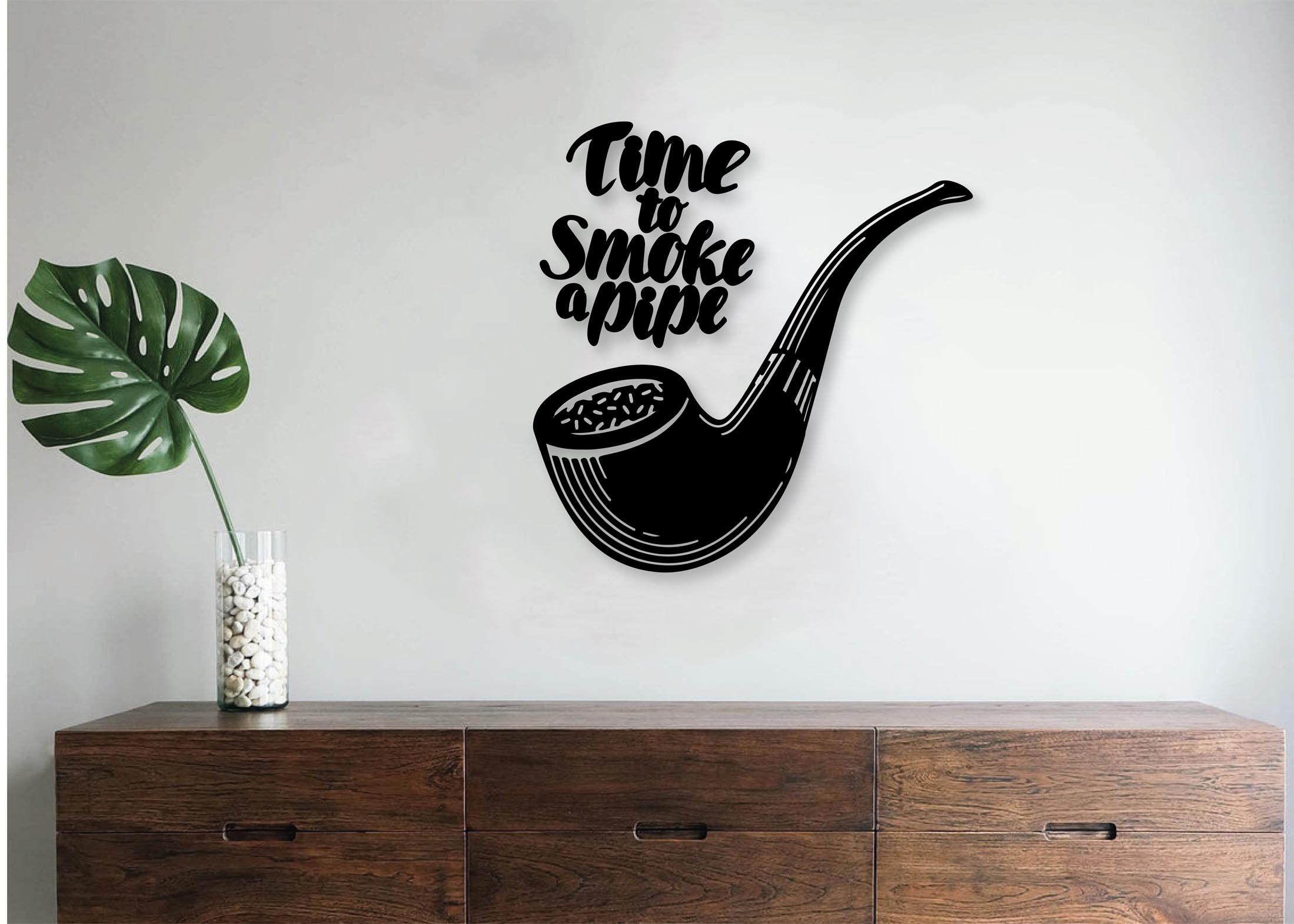 altinay-time-to-smoke-wooden-pfeifen-wanddeko-holz image 1