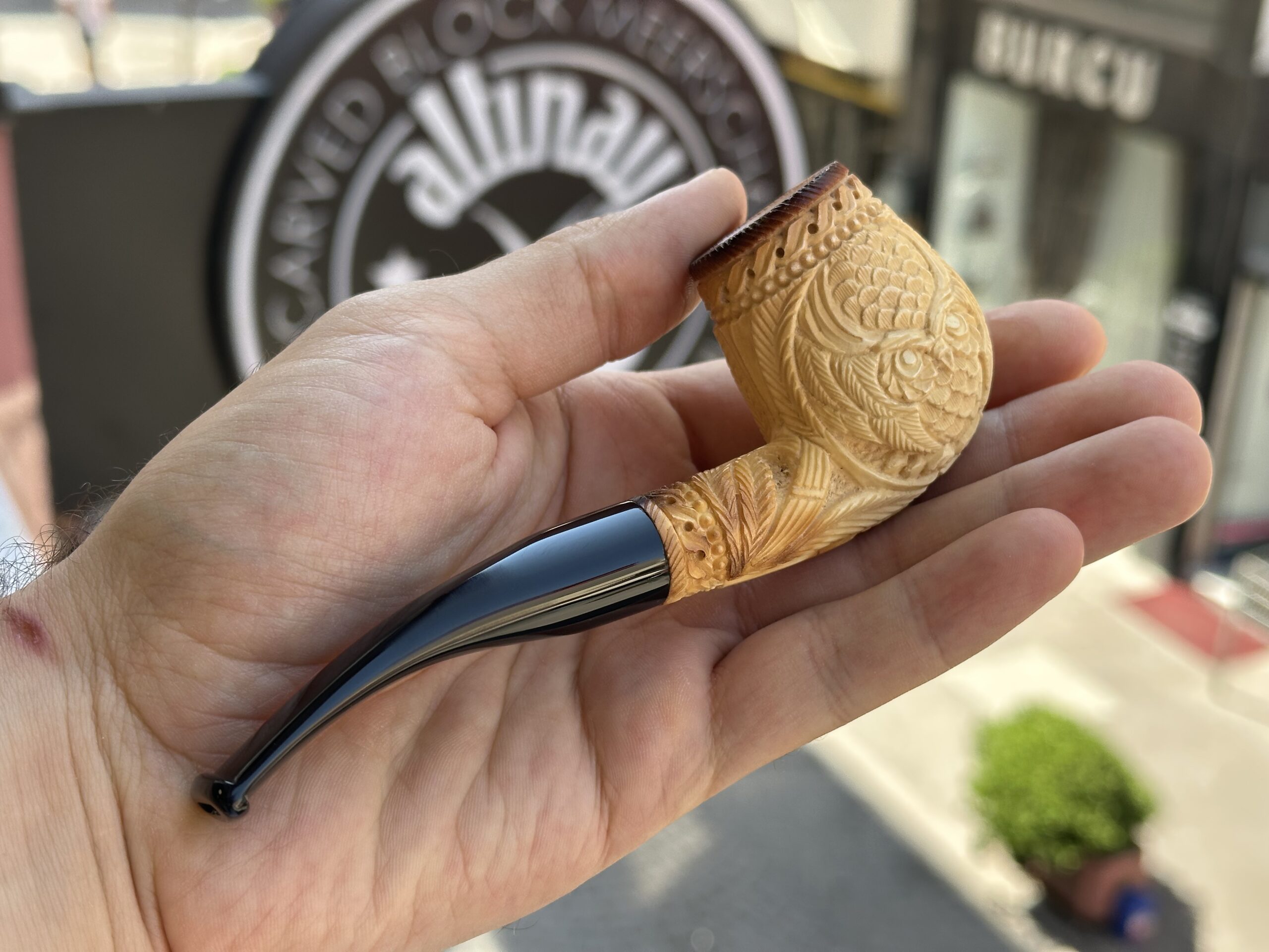 altinay-calcined-brandy-meerschaumpfeife-eulenmotiv image 2