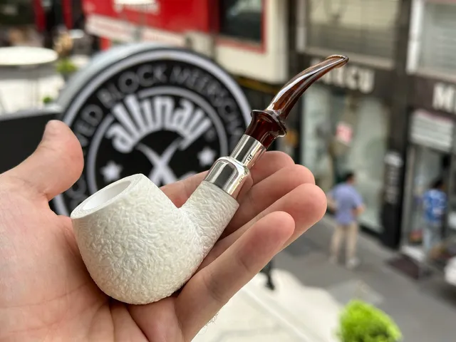 altinay-spigot-army-apple-meerschaumpfeife-silber-spigot image 1