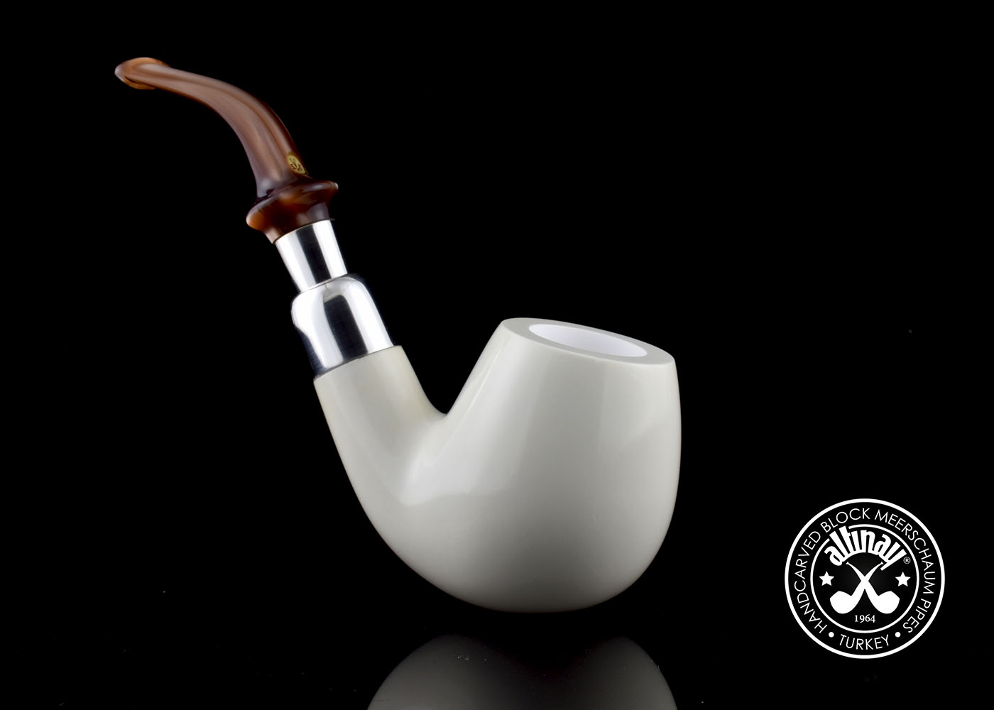 altinay-spigot-brandy-meerschaumpfeife-silver-echt-meerschaum image 4