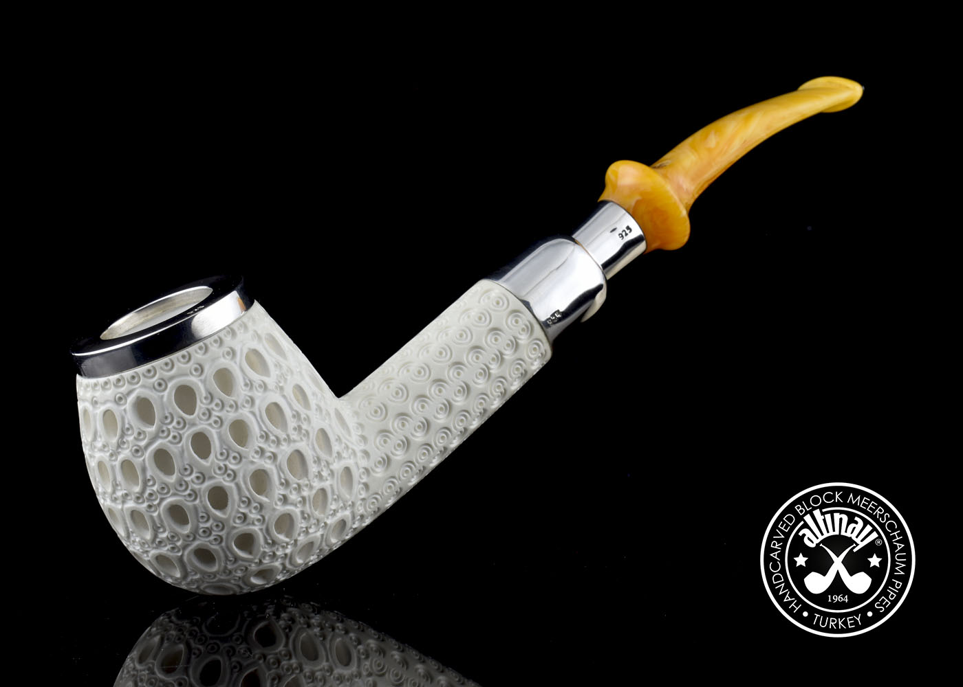 altinay-spigot-top-silver-brandy-meerschaumpfeife-silber-2 image 1