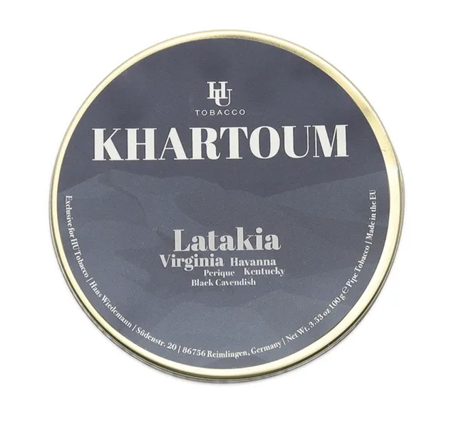 hu-tobacco-khartoum-pfeifentabak-100g-dose-latakia image 1