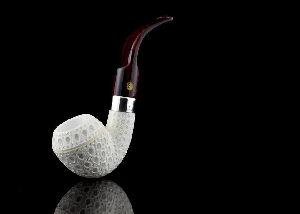 altinay-rhodesian-meerschaumpfeife-silberring image 1