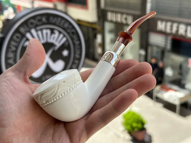 altinay-spigot-dublin-meerschaumpfeife-tabakpfeife-silber-konisch image 1