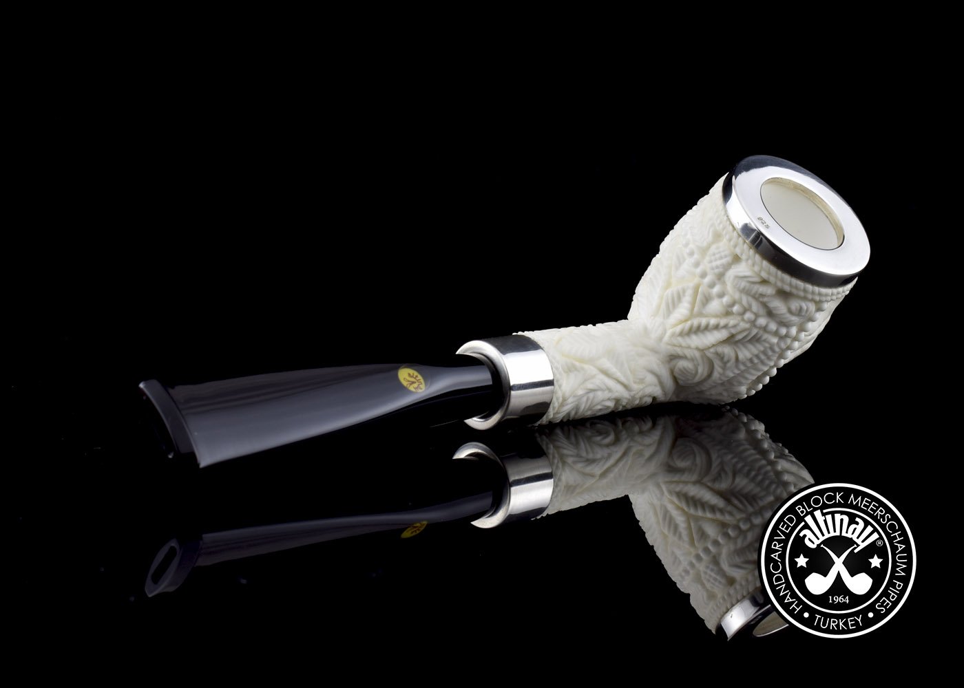 altinay-eagle-s-claw-billiard-meerschaumpfeife-adler-silber image 6