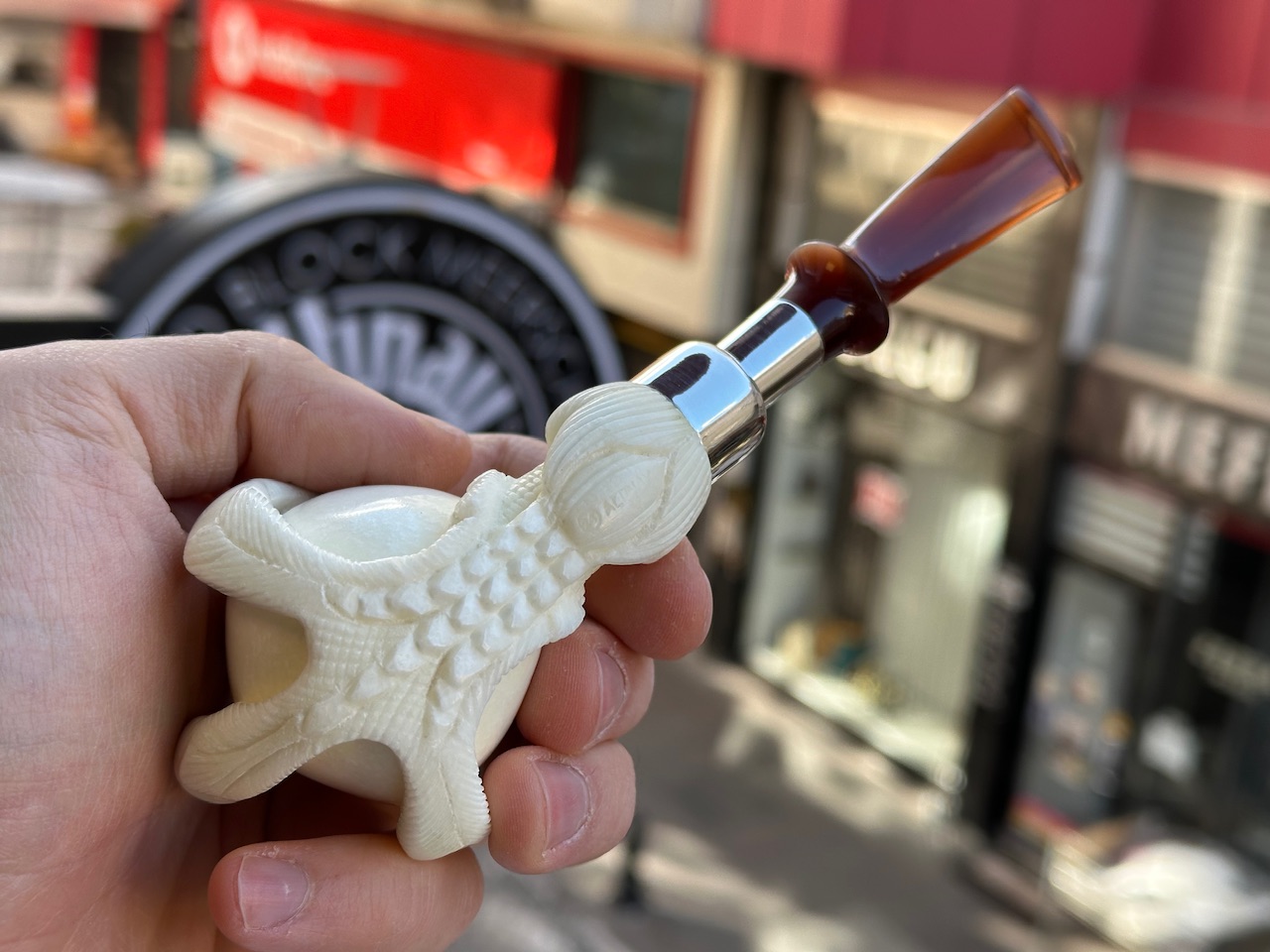 altinay-translucent-top-silver-claw-spigot-tabakpfeife-meerschaum image 6