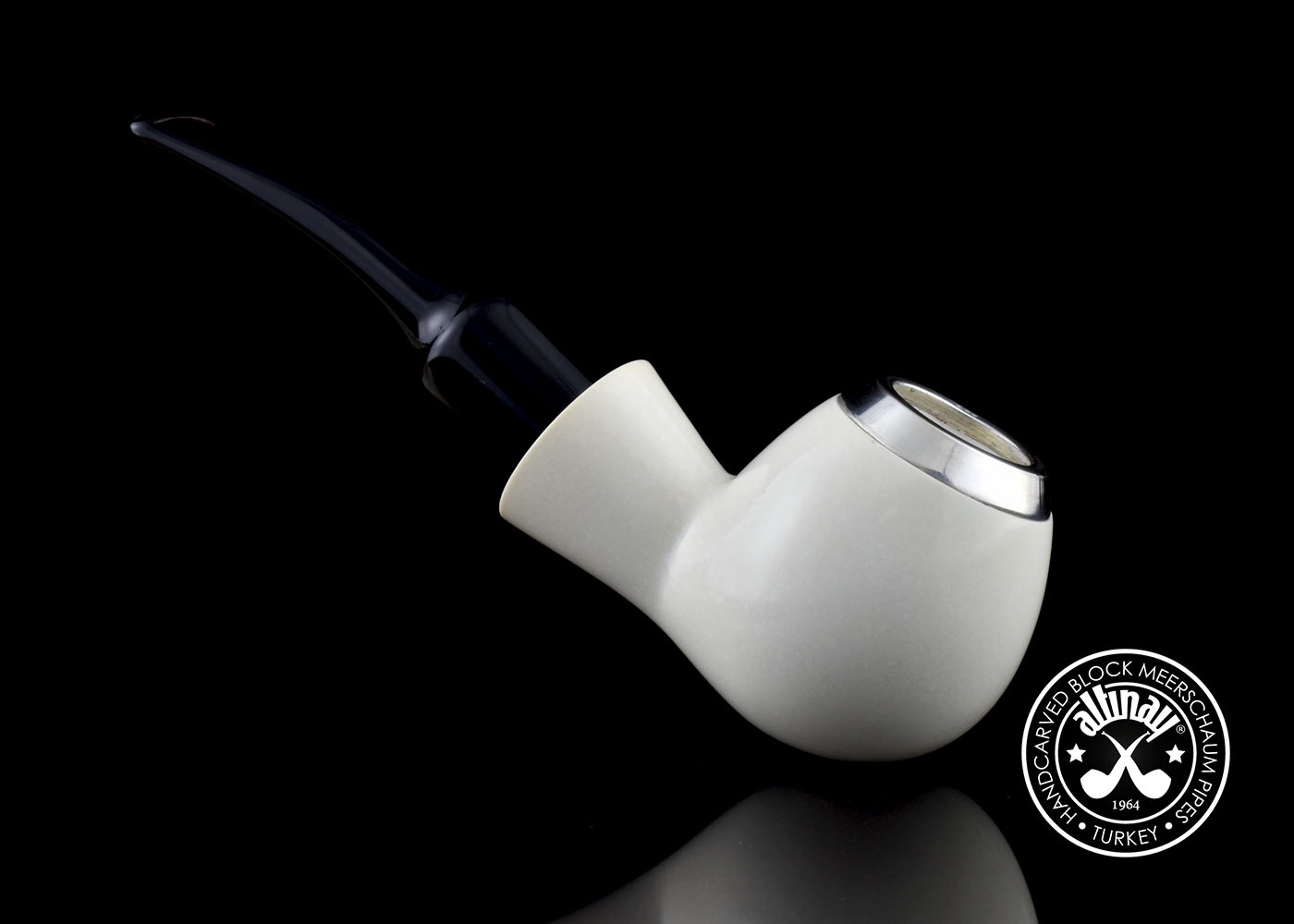 altinay-classic-top-silver-brandy-meerschaumpfeife-silberring image 3