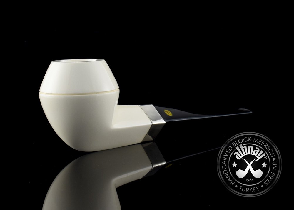 altinay-classic-bulldog-meerschaumpfeife-mit-silberband image 2