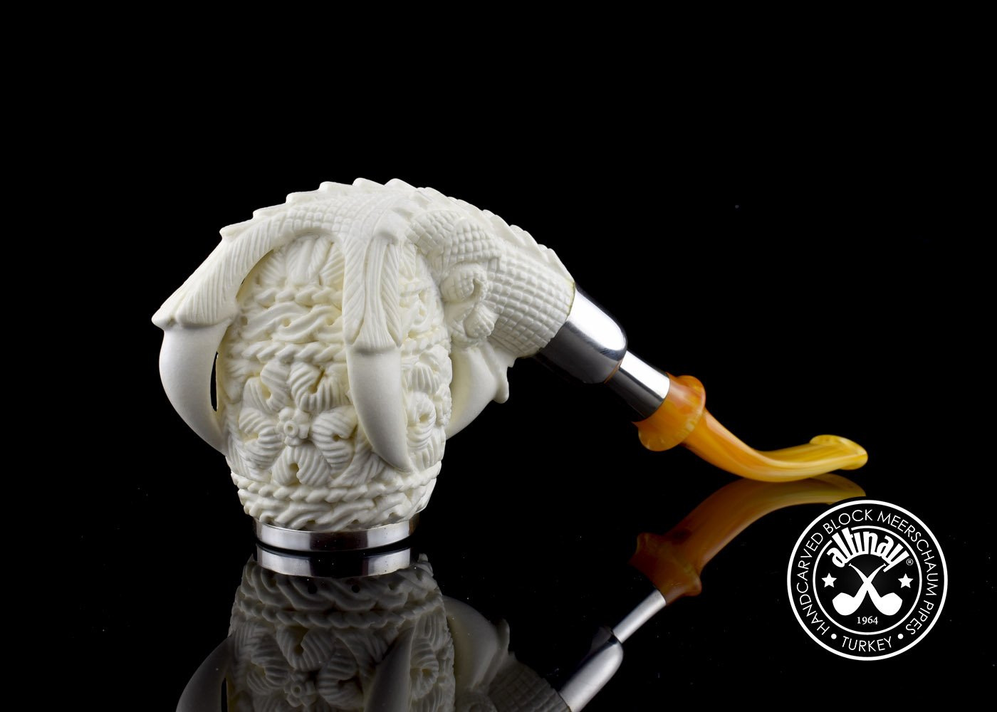 altinay-eagle-s-claw-35174-meerschaumpfeife-silber-spigot image 4