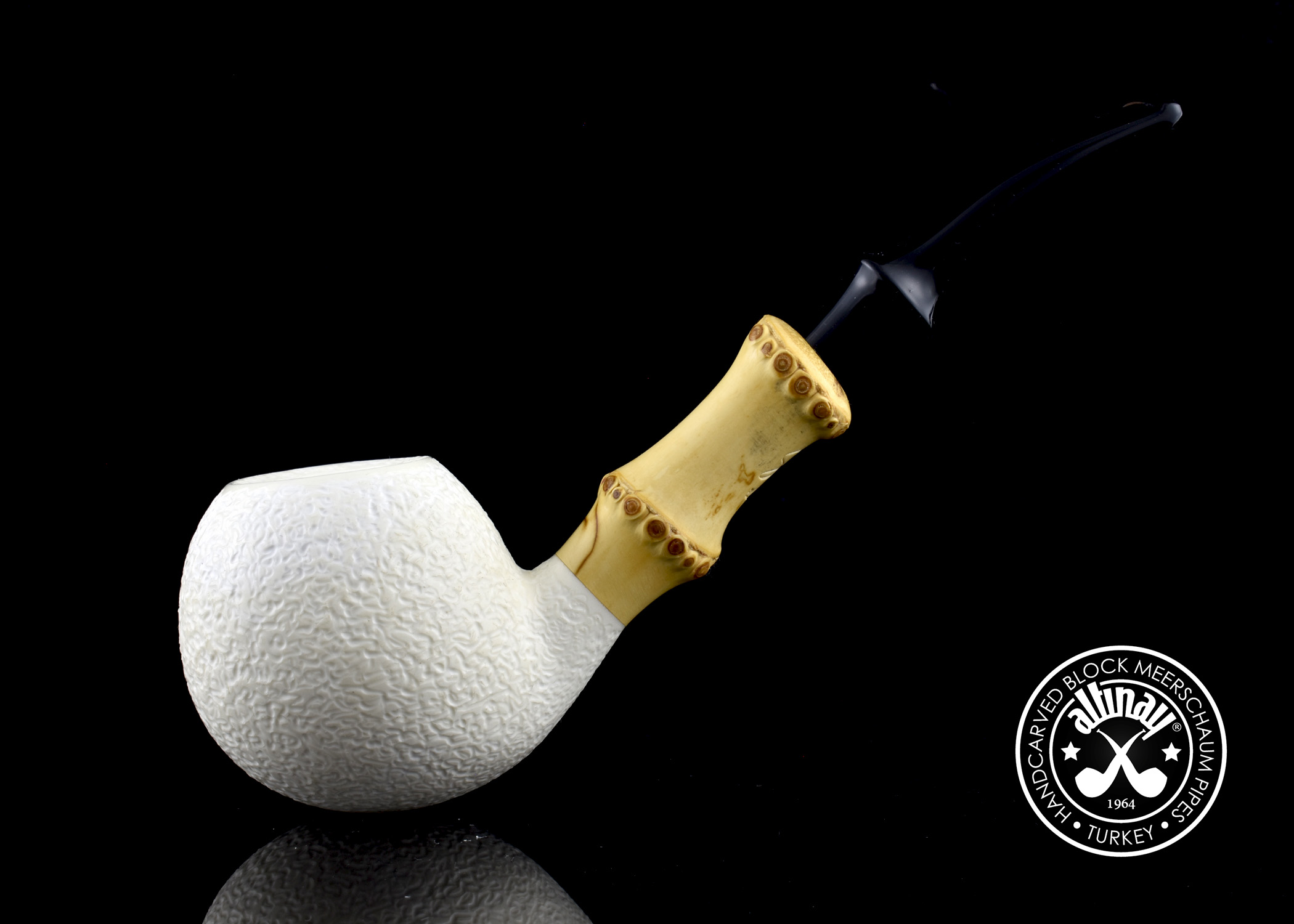 altinay-bamboo-apple-meerschaumpfeife-bambusholm-echt image 2