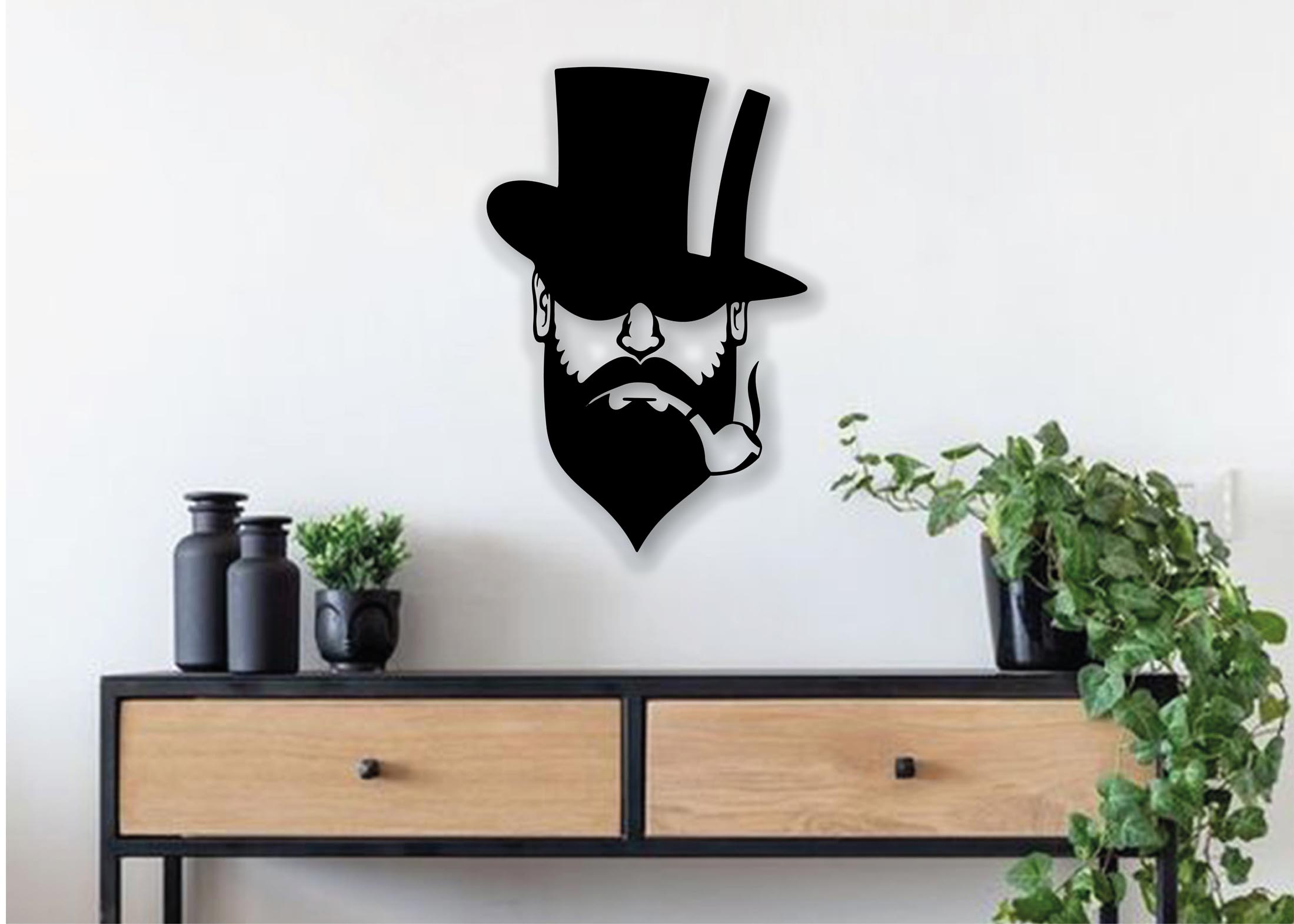 altinay-smoking-man-wanddeko-holz-pfeifen-dekoration image 3