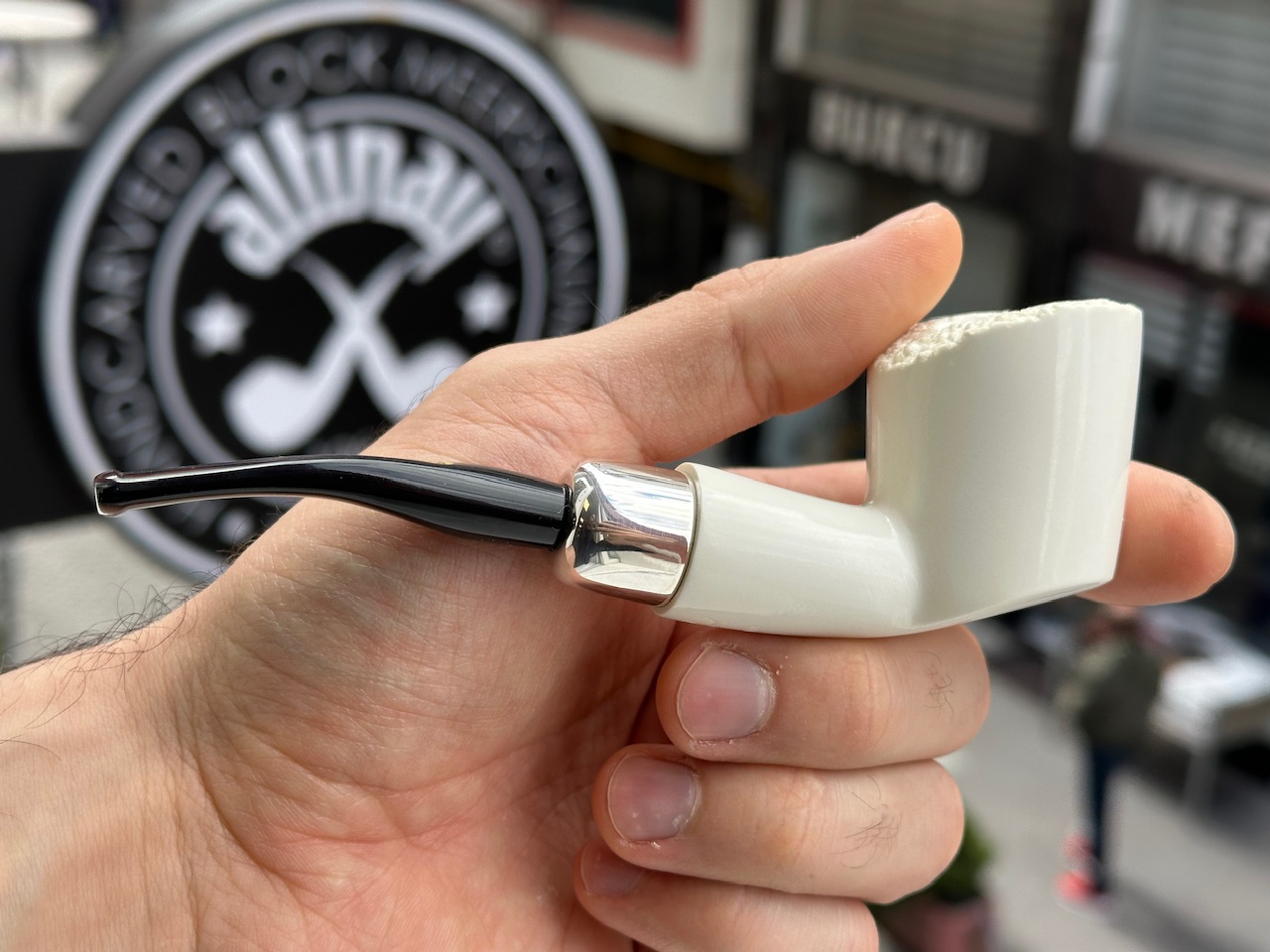 altinay-spigot-army-dublin-silver-meerschaumpfeife image 2