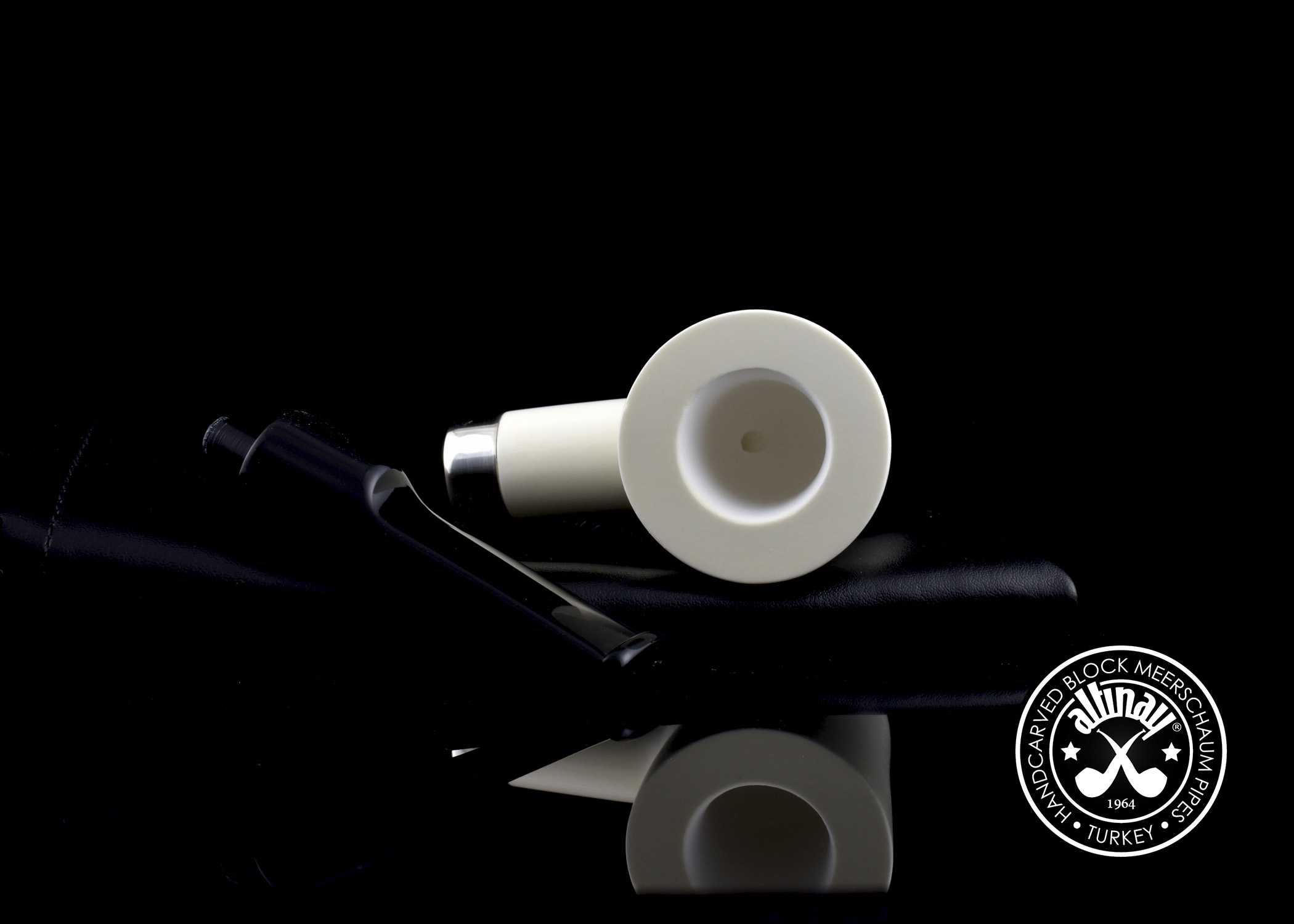 altinay-classic-poker-meerschaumpfeife-silberband image 2
