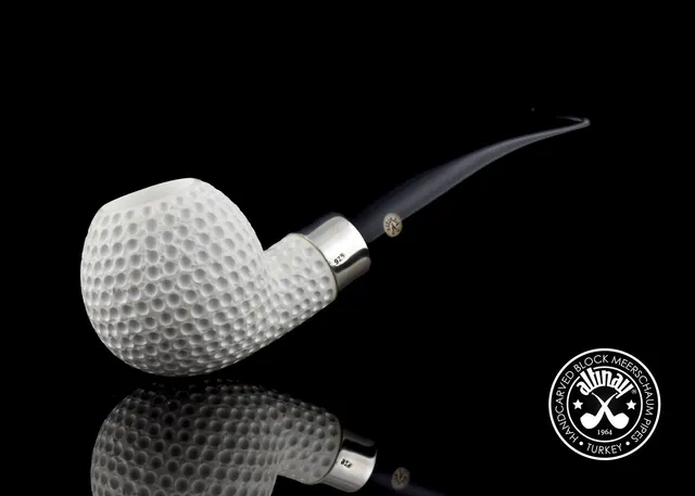 altinay-classic-golf-meerschaumpfeife-silberband image 1