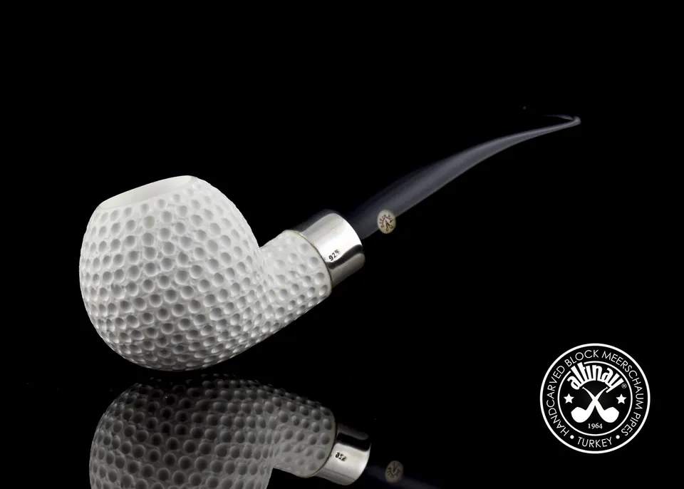 altinay-classic-golf-meerschaumpfeife-silberband image 1