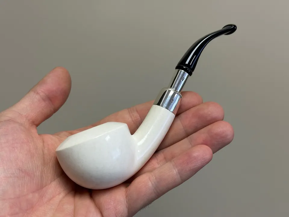 altinay-translucent-dublin-meerschaumpfeife-silver-spigot-a image 1