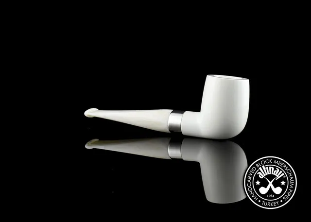 altinay-classic-billiard-meerschaumpfeife-silberring-wei image 1