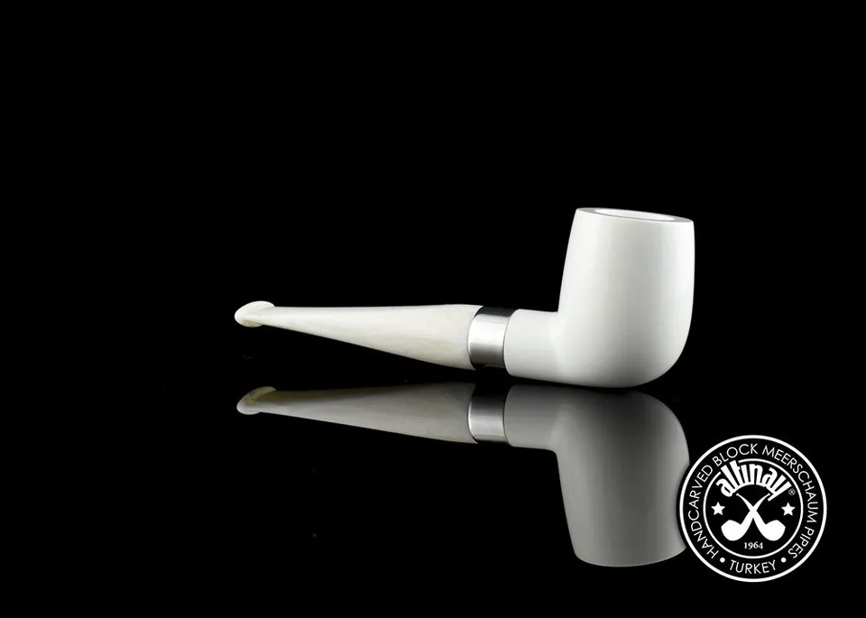 altinay-classic-billiard-meerschaumpfeife-silberring-wei image 1