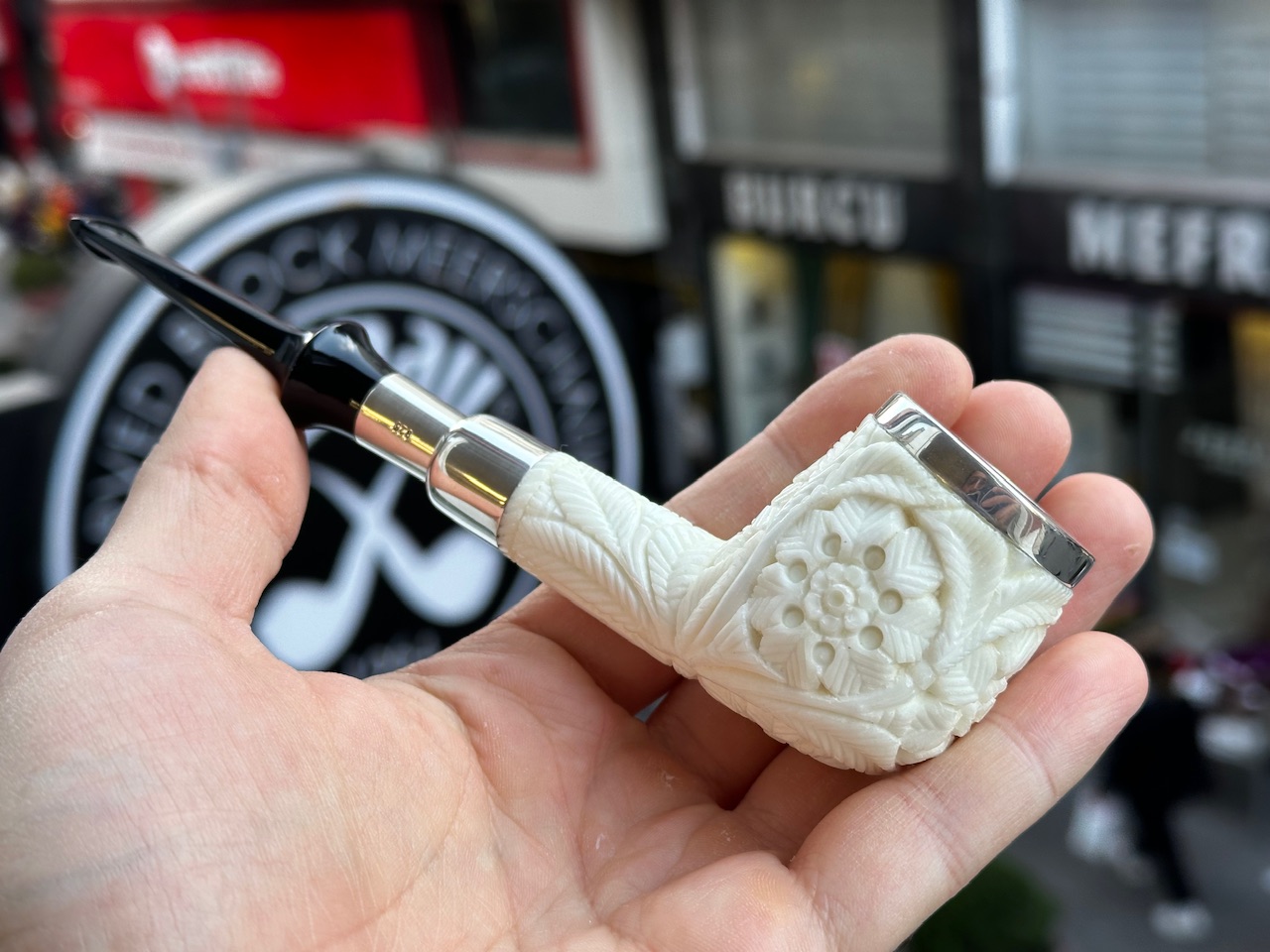 altinay-spigot-top-silver-billiard-meerschaumpfeife-silber-2 image 4