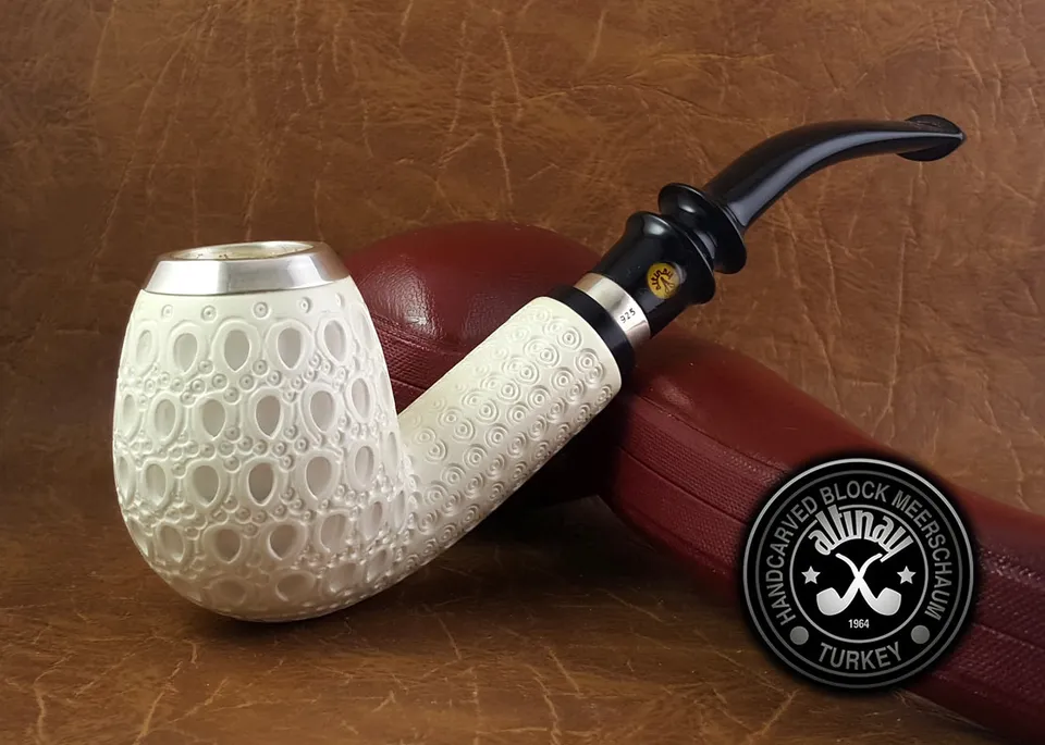 altinay-classic-egg-meerschaum-tabakpfeife-silber image 1