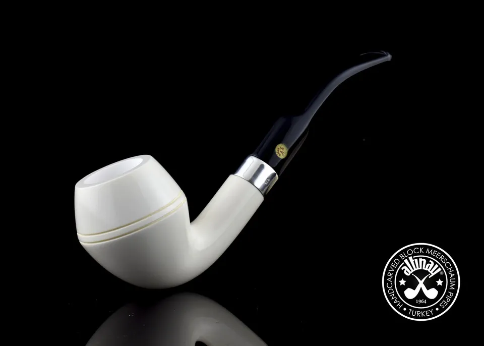 altinay-classic-rhodesian-meerschaumpfeife-silberring-2 image 1