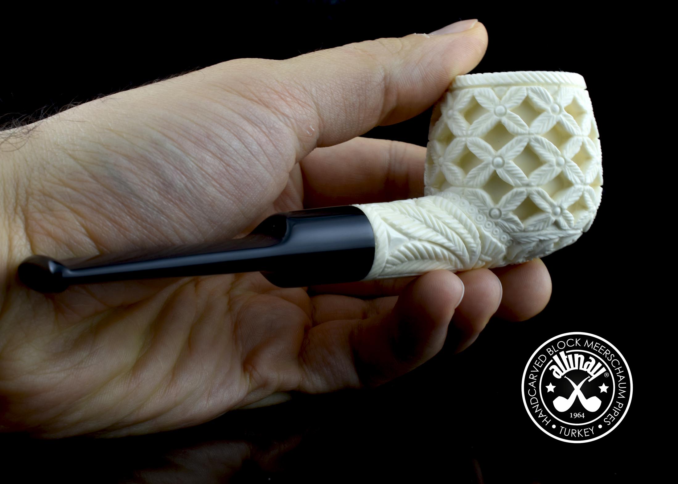 altinay-classic-deep-lattice-apple-meerschaumpfeife image 3