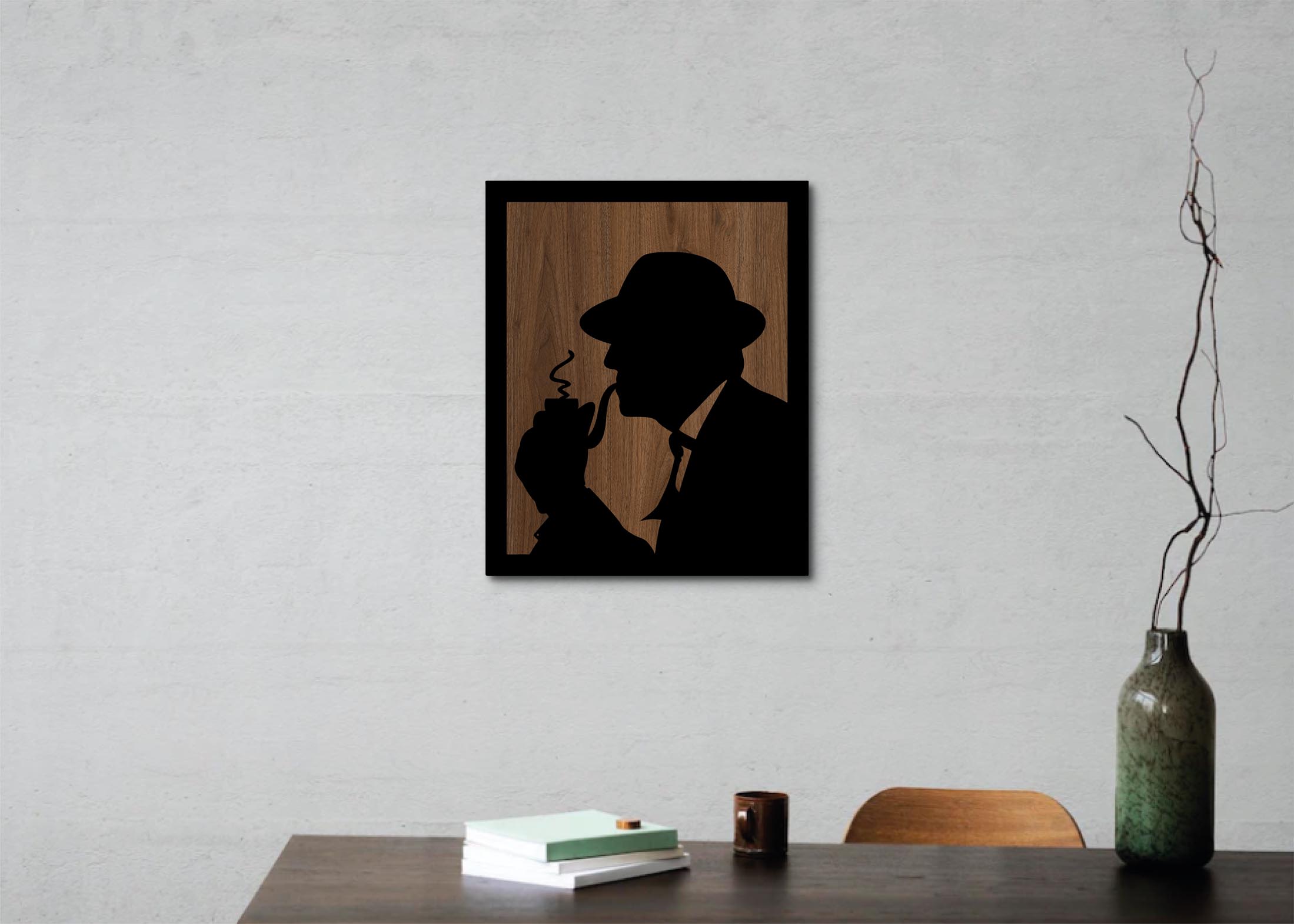 altinay-smoking-man-wanddeko-holz-pfeifenraucher image 5