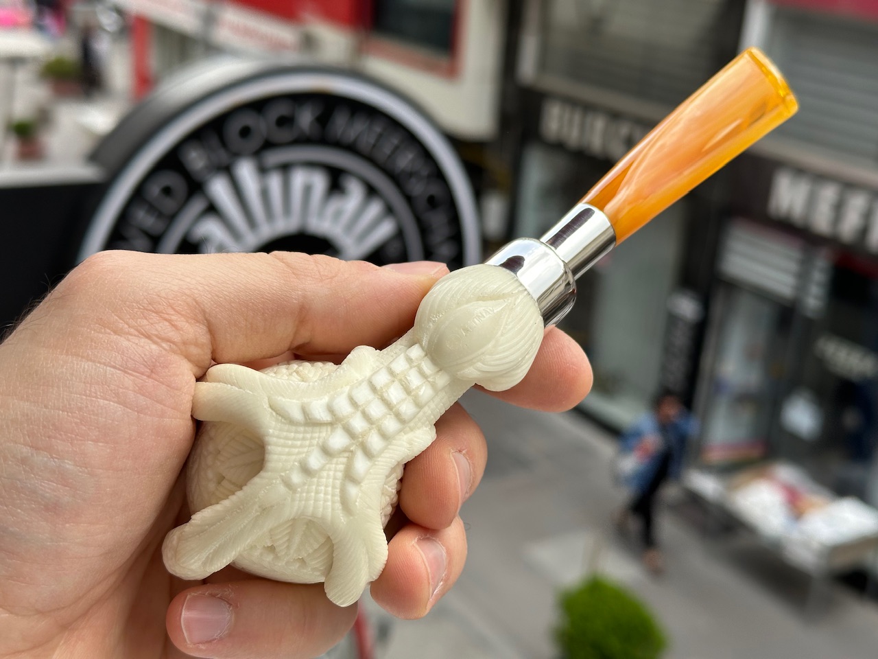 altinay-eagle-s-claw-top-silver-claw-meerschaumpfeife-spigot-silber image 5
