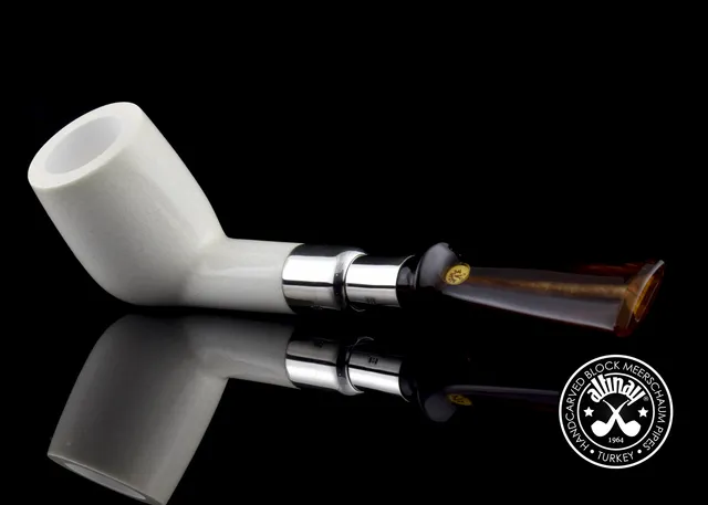 altinay-translucent-billard-meerschaumpfeife-silberspigot image 1